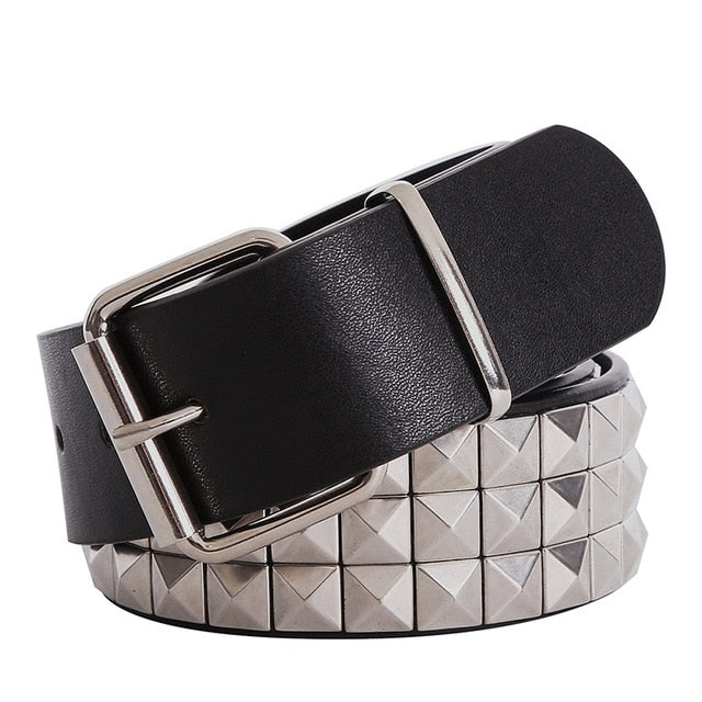 Shiny Pyramid Fashion Rivet Belt