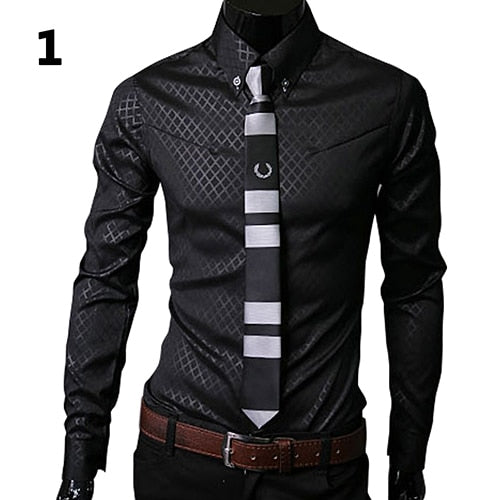 New Argyle luxury men&#39;s shirt