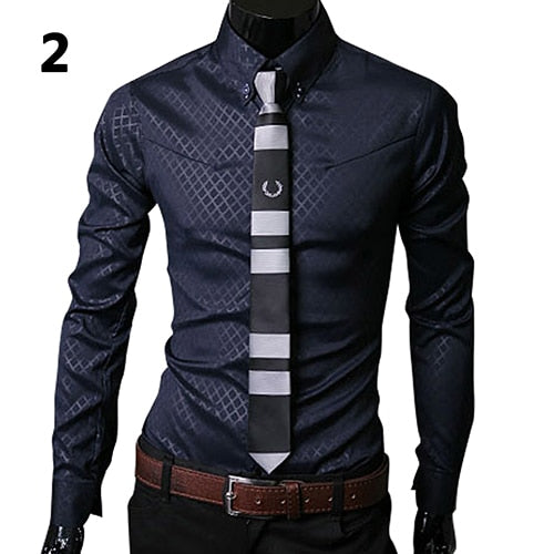 New Argyle luxury men&#39;s shirt