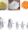 1/3/5/7pc/set of chrysanthemum Nozzle Icing Piping Pastry Nozzles