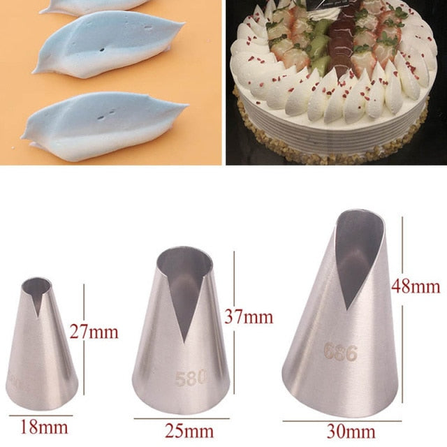 1/3/5/7pc/set of chrysanthemum Nozzle Icing Piping Pastry Nozzles