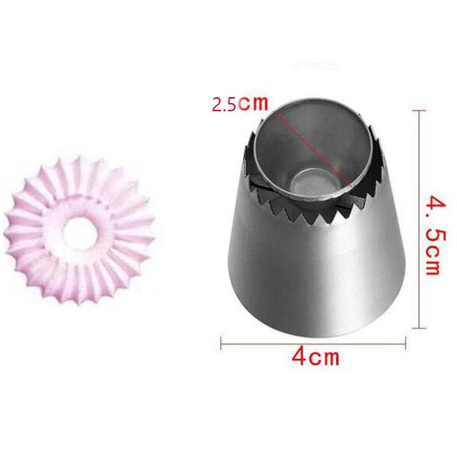 1/3/5/7pc/set of chrysanthemum Nozzle Icing Piping Pastry Nozzles