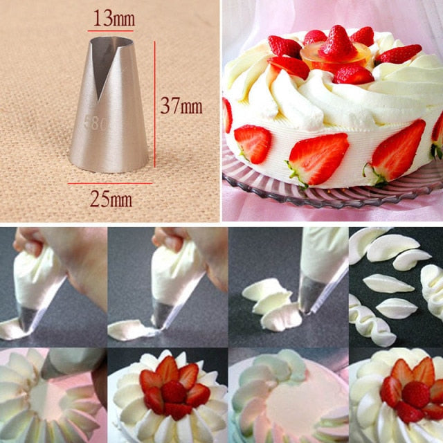 1/3/5/7pc/set of chrysanthemum Nozzle Icing Piping Pastry Nozzles