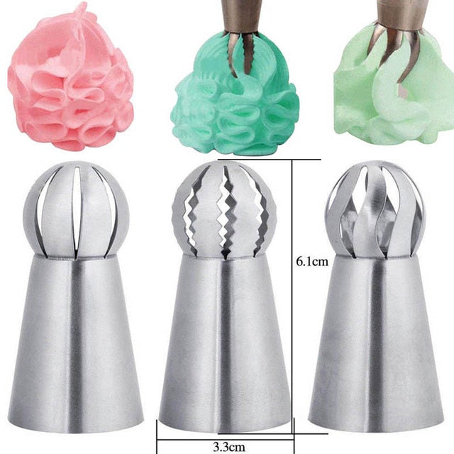 1/3/5/7pc/set of chrysanthemum Nozzle Icing Piping Pastry Nozzles