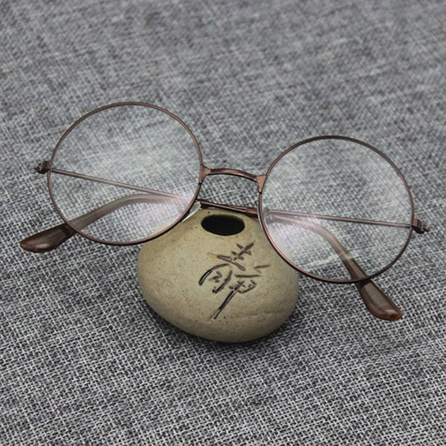 Fashion Vintage Retro Metal Frame Clear Lens Glasses