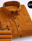 Long sleeved button collar smart casual shirts