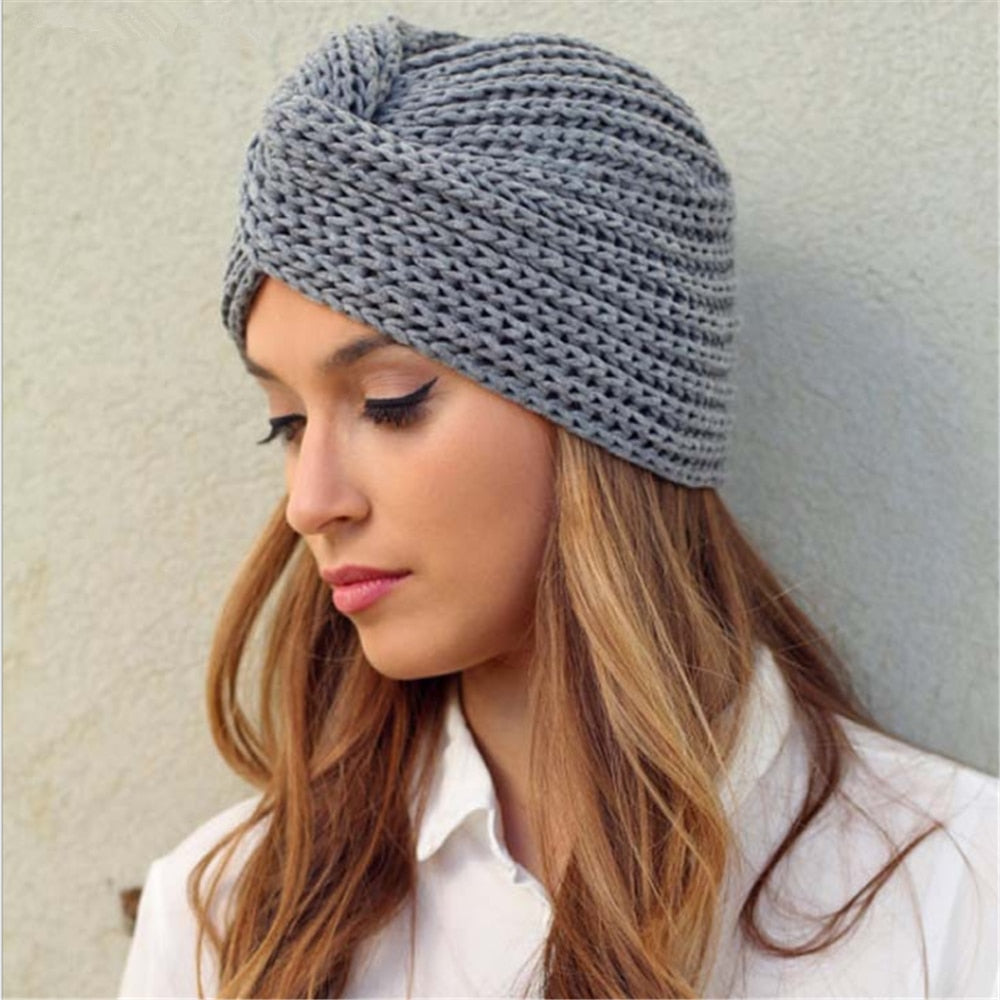 Women&#39;s Knitted Turban Hats