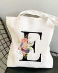 Summer New Flower Letter Bolsa Feminina Shoulder Canvas Bags
