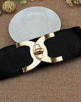 Fashion Korean Style Buckle Elastic Wide Belt