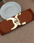 Fashion Korean Style Buckle Elastic Wide Belt