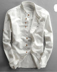 Casual Slim Mandarin Collar Shirts