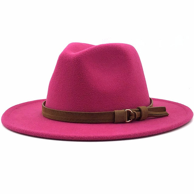 Women Wool Fedora Hat