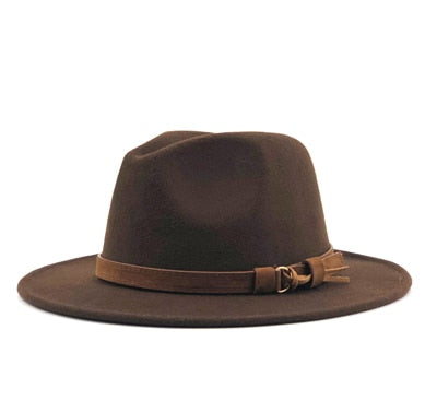 Women Wool Fedora Hat