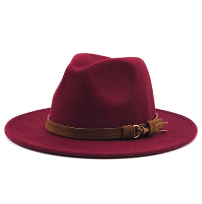 Women Wool Fedora Hat