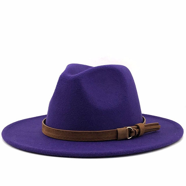 Women Wool Fedora Hat