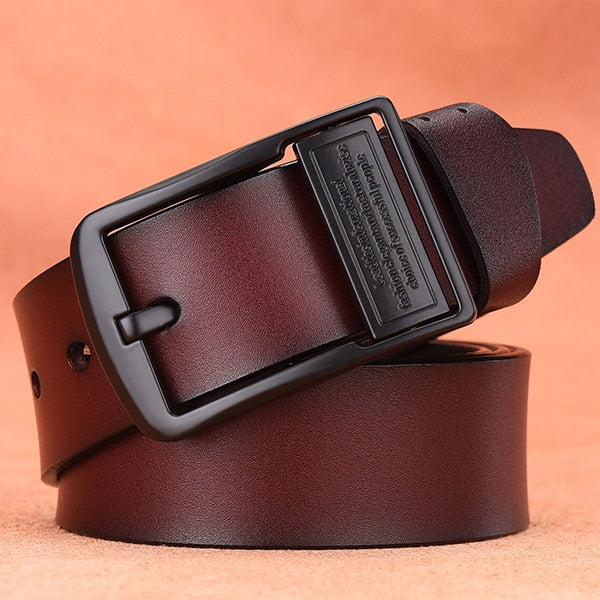 men male genuine leather strap belt