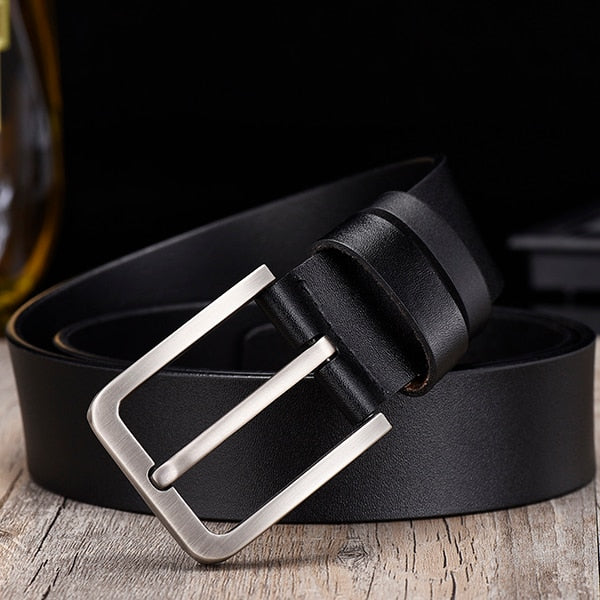 men male genuine leather strap belt