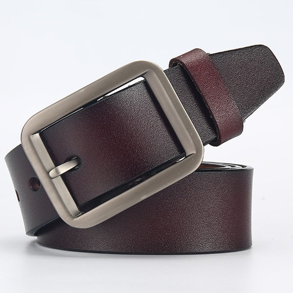 men male genuine leather strap belt