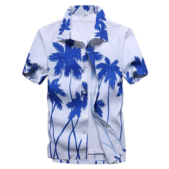 Fashion Mens Short Sleeve Hawaiian Shirt