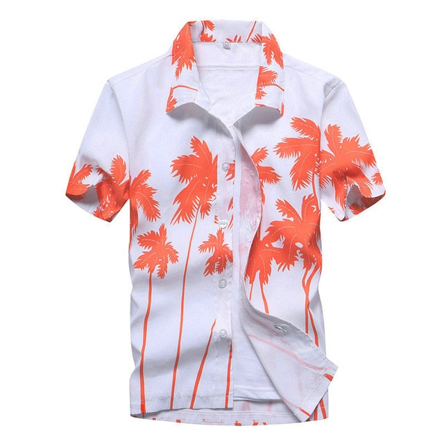 Fashion Mens Short Sleeve Hawaiian Shirt