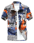 Fashion Mens Short Sleeve Hawaiian Shirt