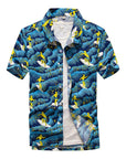 Fashion Mens Short Sleeve Hawaiian Shirt