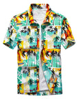 Fashion Mens Short Sleeve Hawaiian Shirt