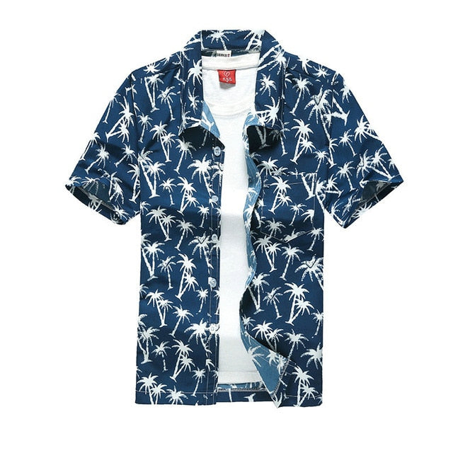 Fashion Mens Short Sleeve Hawaiian Shirt