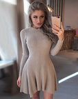 Women Long Sleeve Sweater Dress