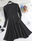 Women Long Sleeve Sweater Dress