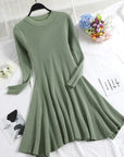 Women Long Sleeve Sweater Dress