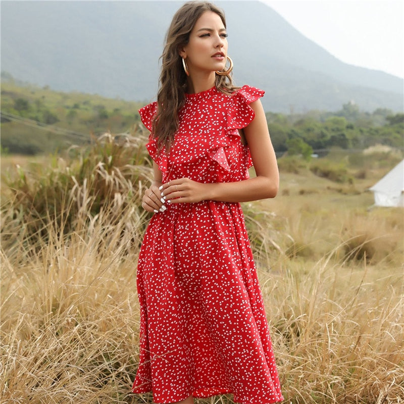 New Summer Dot Print Dress