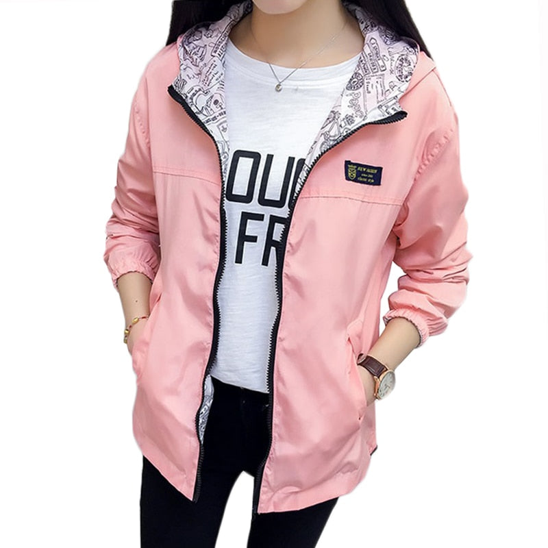 women Jacket Pocket Zipper