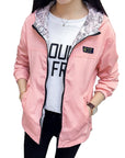 women Jacket Pocket Zipper