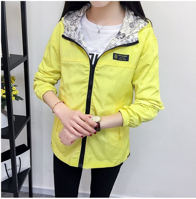 women Jacket Pocket Zipper