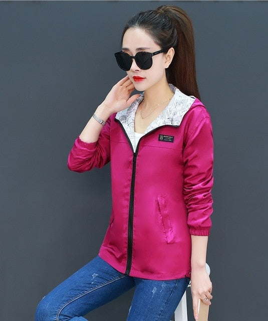 women Jacket Pocket Zipper