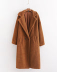 Women Beige Teddy Coat