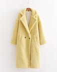 Women Beige Teddy Coat