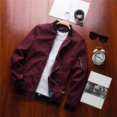 Men&#39;s Bomber Zipper Jacket