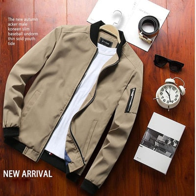 Men&#39;s Bomber Zipper Jacket