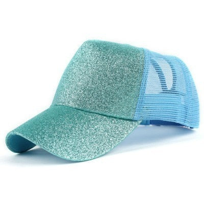 New Glitter Ponytail Baseball Caps