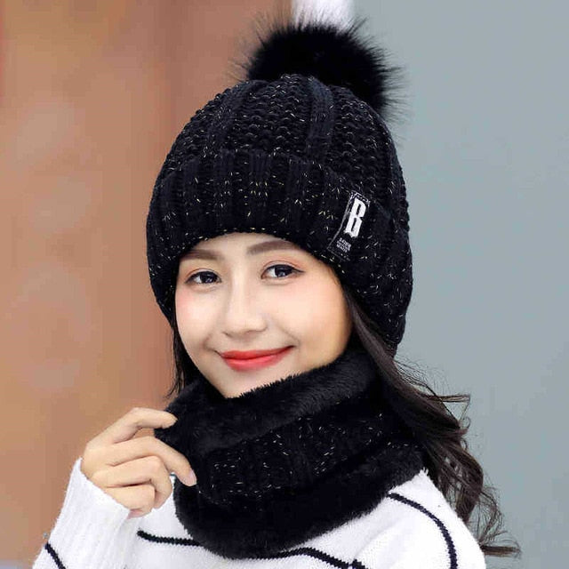 Winter knitted Beanies Hats