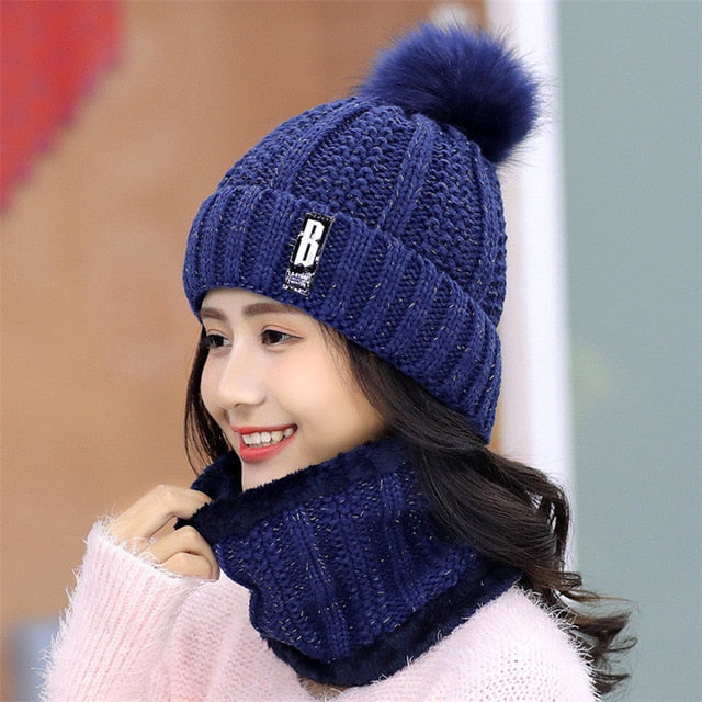 Winter knitted Beanies Hats