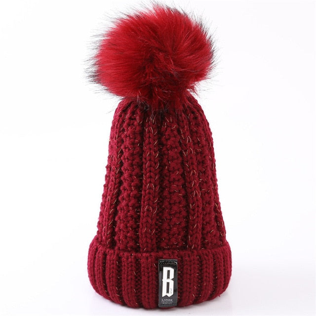 Winter knitted Beanies Hats