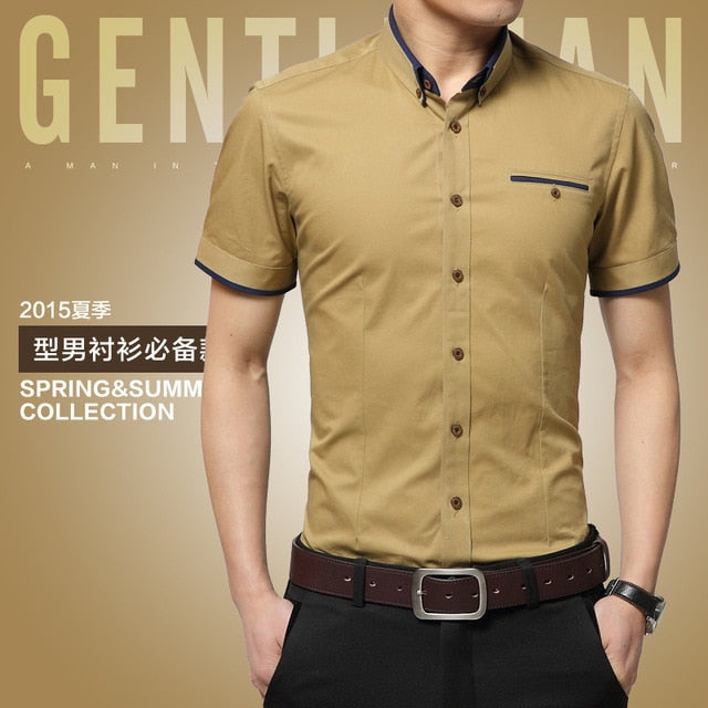 New Arrival Brand Men&#39;s Summer Business Shirt