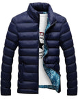 Fashion Stand Collar Male Parka Jacket