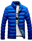 Fashion Stand Collar Male Parka Jacket