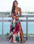 Women's Sling Floral Long Dresses