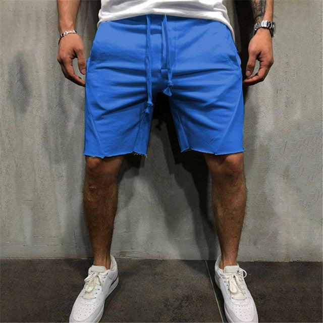 Wild Style Solid Color Ripped Short