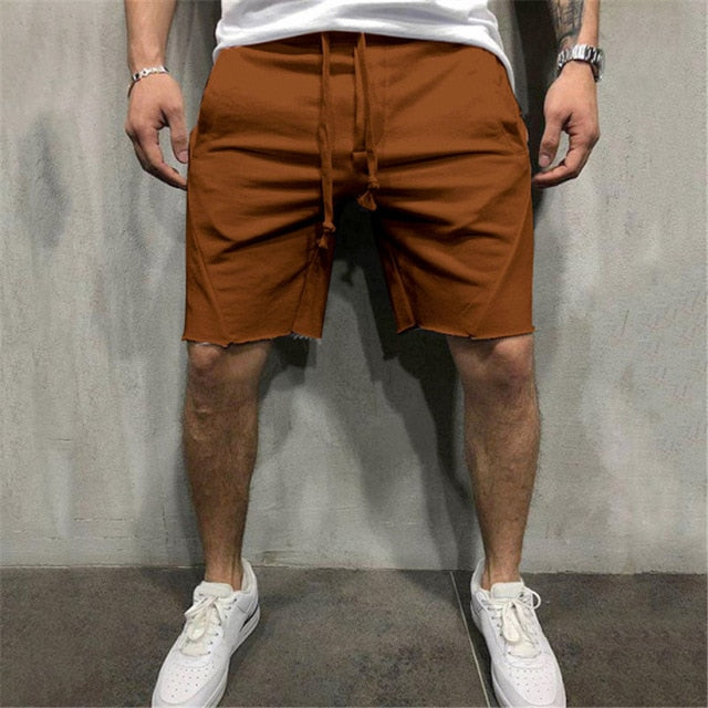 Wild Style Solid Color Ripped Short